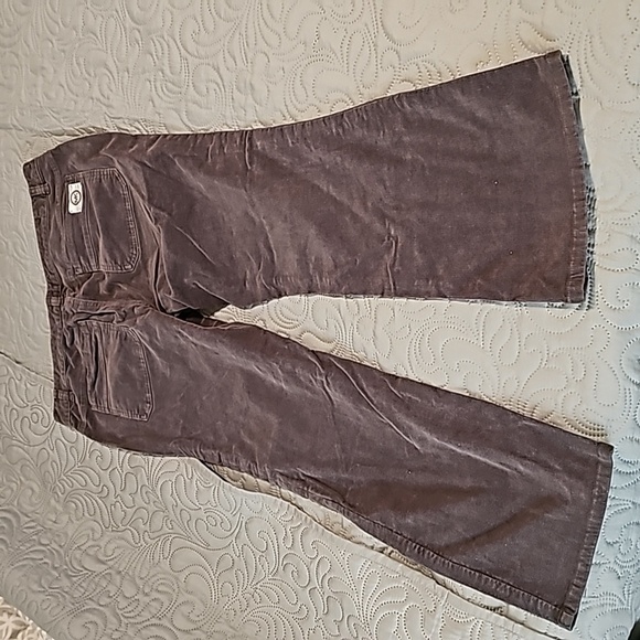 Michael Kors Women's Petite Gray Corduroy Bootcut Mid-rise Pants - Picture 3 of 8